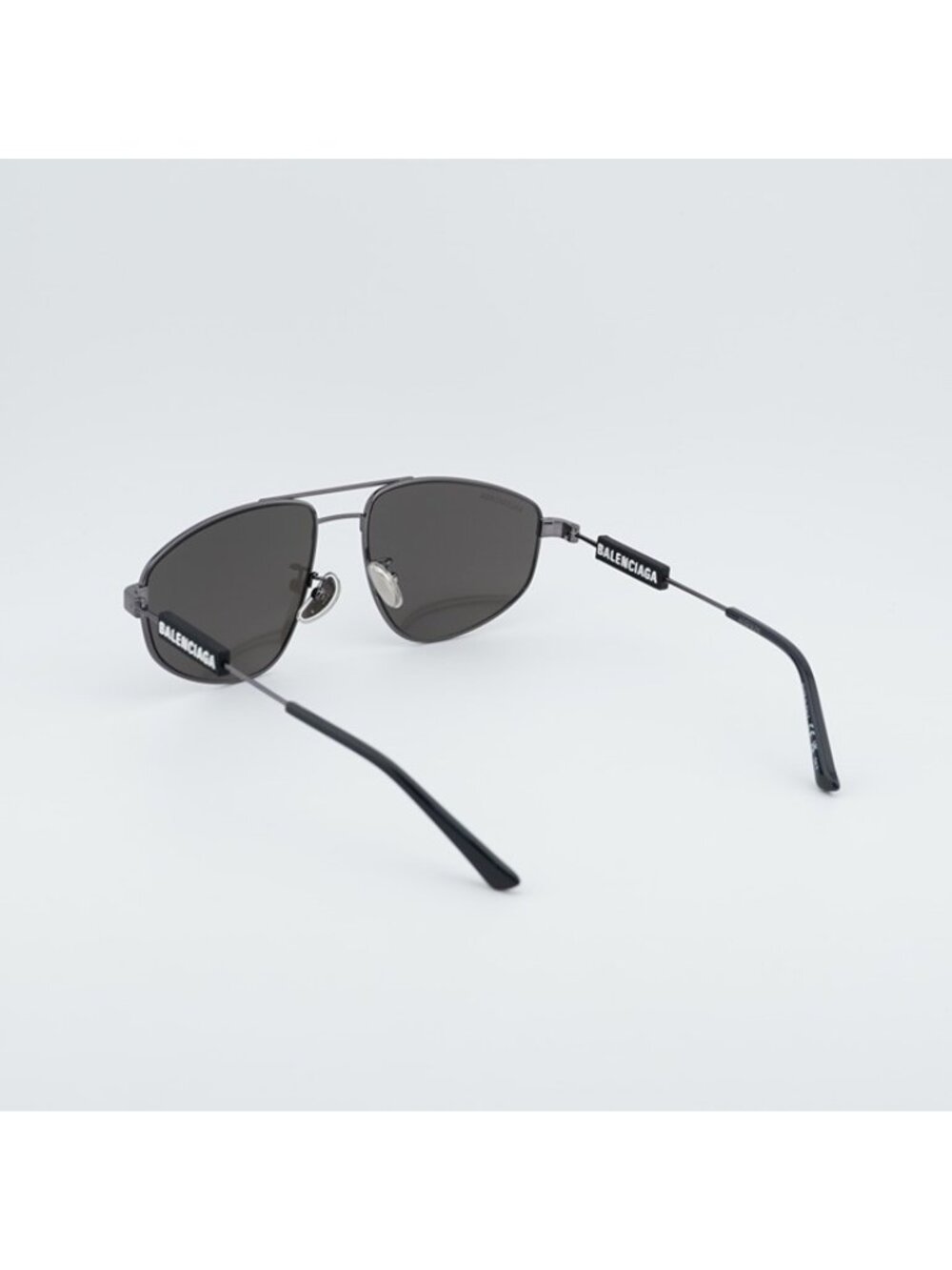 Balenciaga BB0115S 001 Sunglasses Grey Aviator Frame, Grey Lenses - Picture 3 of 11